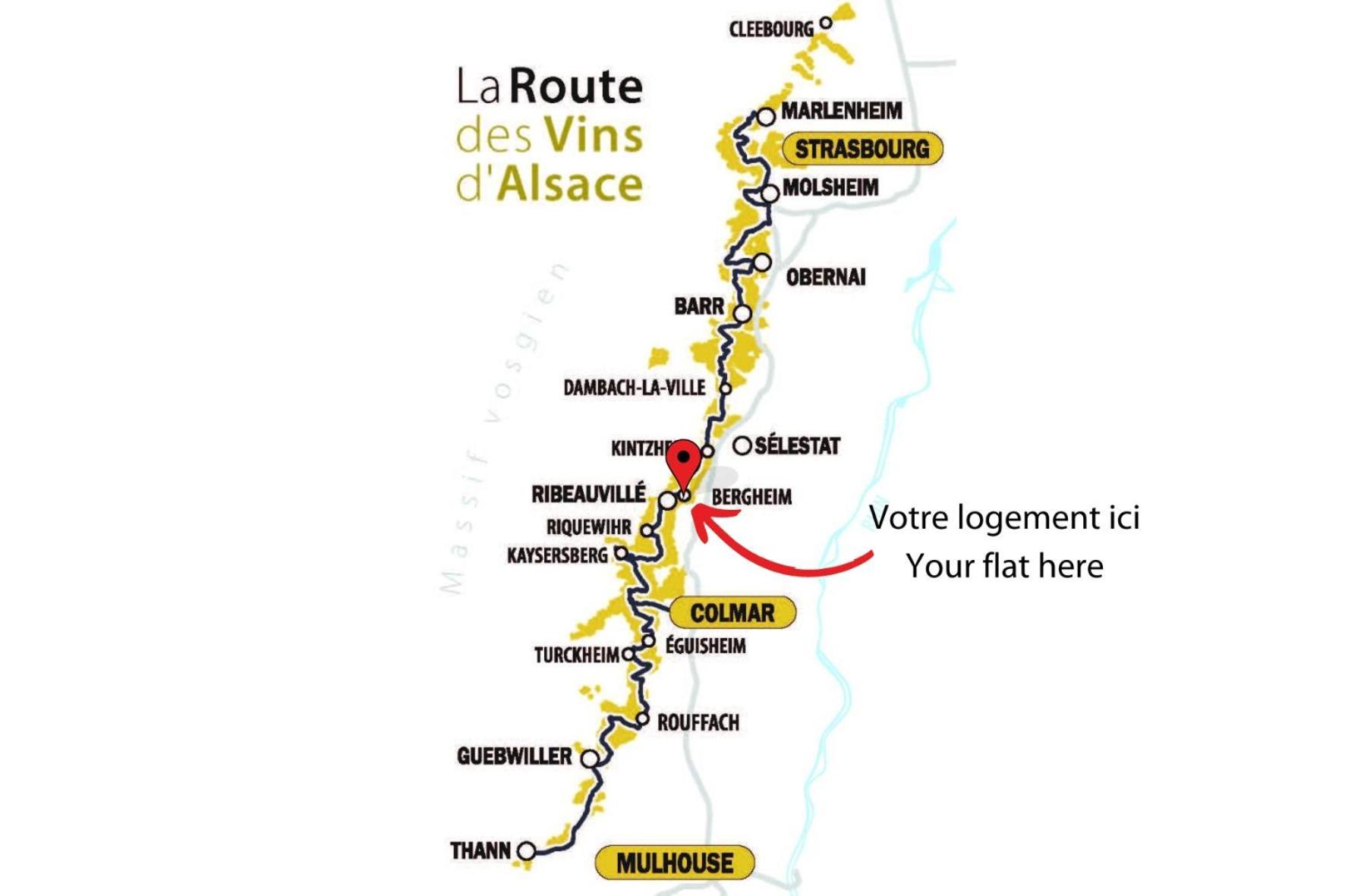 ברגהיים Appartements Duplex 3 Et 4 Personnes - Climatisation - Village Elu Parmi Les "Plus Beaux Villages De France" - Route Des Vins - Centre Alsace מראה חיצוני תמונה