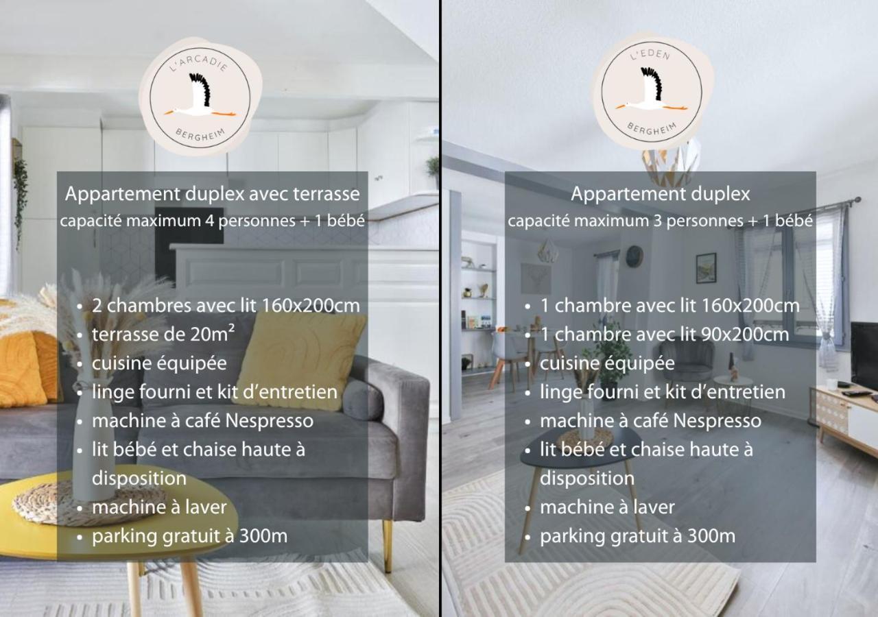 ברגהיים Appartements Duplex 3 Et 4 Personnes - Climatisation - Village Elu Parmi Les "Plus Beaux Villages De France" - Route Des Vins - Centre Alsace מראה חיצוני תמונה